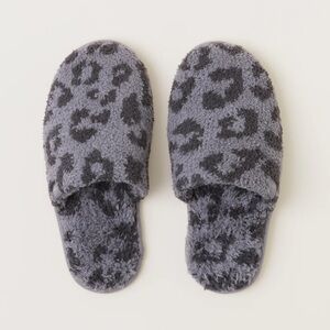 Barefoot Dreams in the Wild Gray Animal Print Slippers Youth Child Large